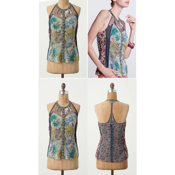 Anthropologie Tops - Beguile by Byron Lars Wilderflora Racerback Top 4